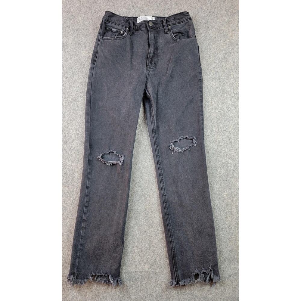 Abercrombie & Fitch Jeans Womens 0 Ankle Straight Ultra High Rise Distressed